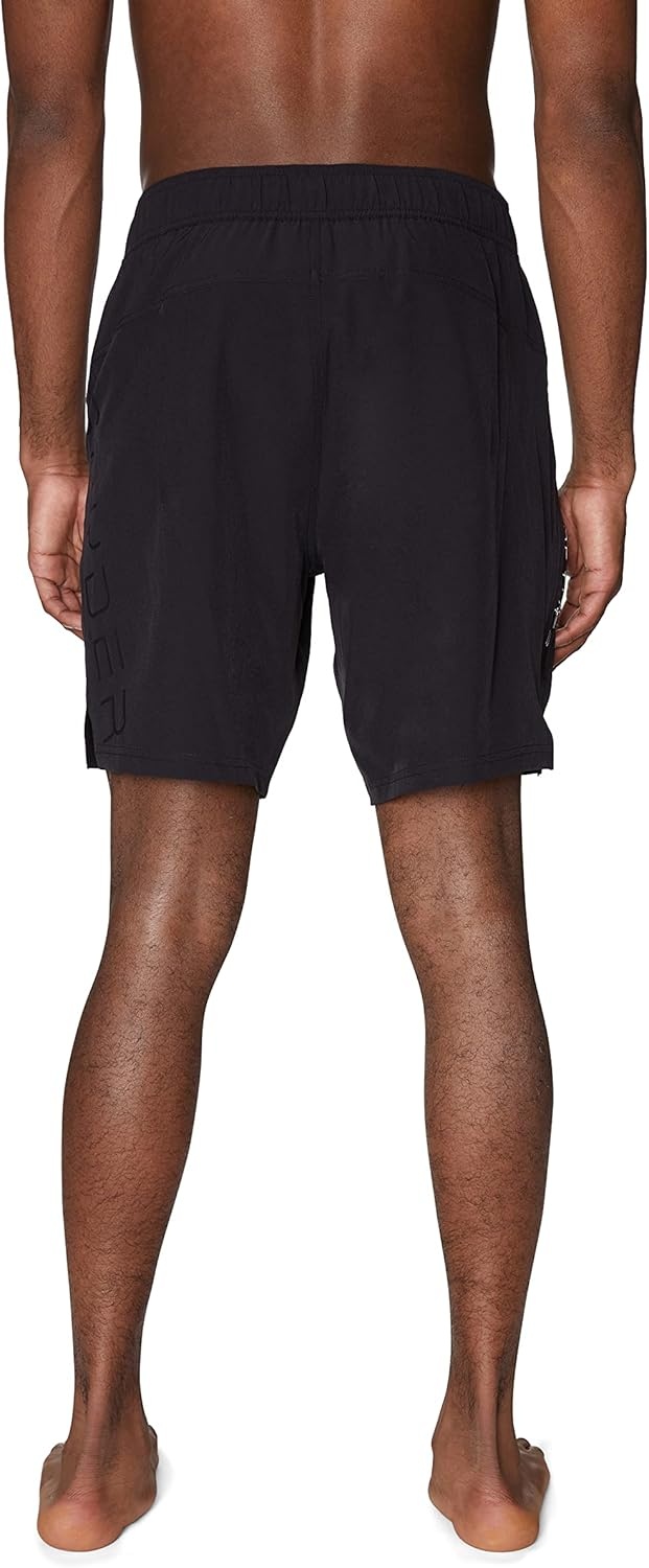 imageSpyder Mens Swim Trunks Stretch QuickDry 9 Board Shorts Sun Protection Pockets amp Brief LinerSolid Black