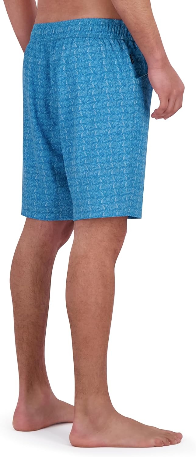 imageSpyder Mens Swim Trunks Stretch QuickDry 9 Board Shorts Sun Protection Pockets amp Brief LinerSwell
