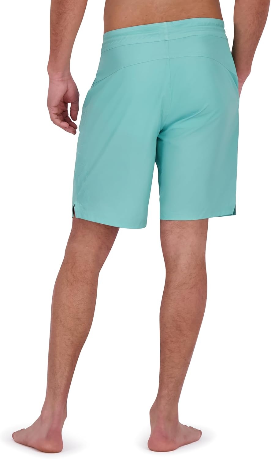 imageSpyder Mens Swim Trunks Stretch QuickDry 9 Board Shorts Sun Protection Pockets amp Brief LinerWasabi