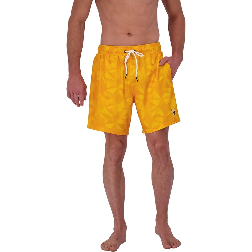 imageSpyder Mens Swim Trunks Stretch QuickDry 7inch Board Shorts Sun Protection amp LinerFlare