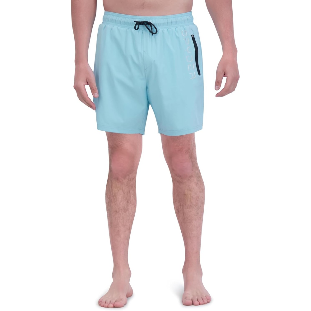 imageSpyder Mens Swim Trunks Stretch QuickDry 7inch Board Shorts Sun Protection amp LinerGoa
