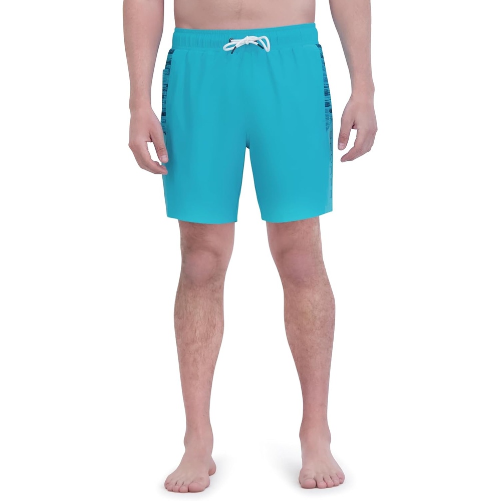 imageSpyder Mens Swim Trunks Stretch QuickDry 7inch Board Shorts Sun Protection amp LinerPeacocka