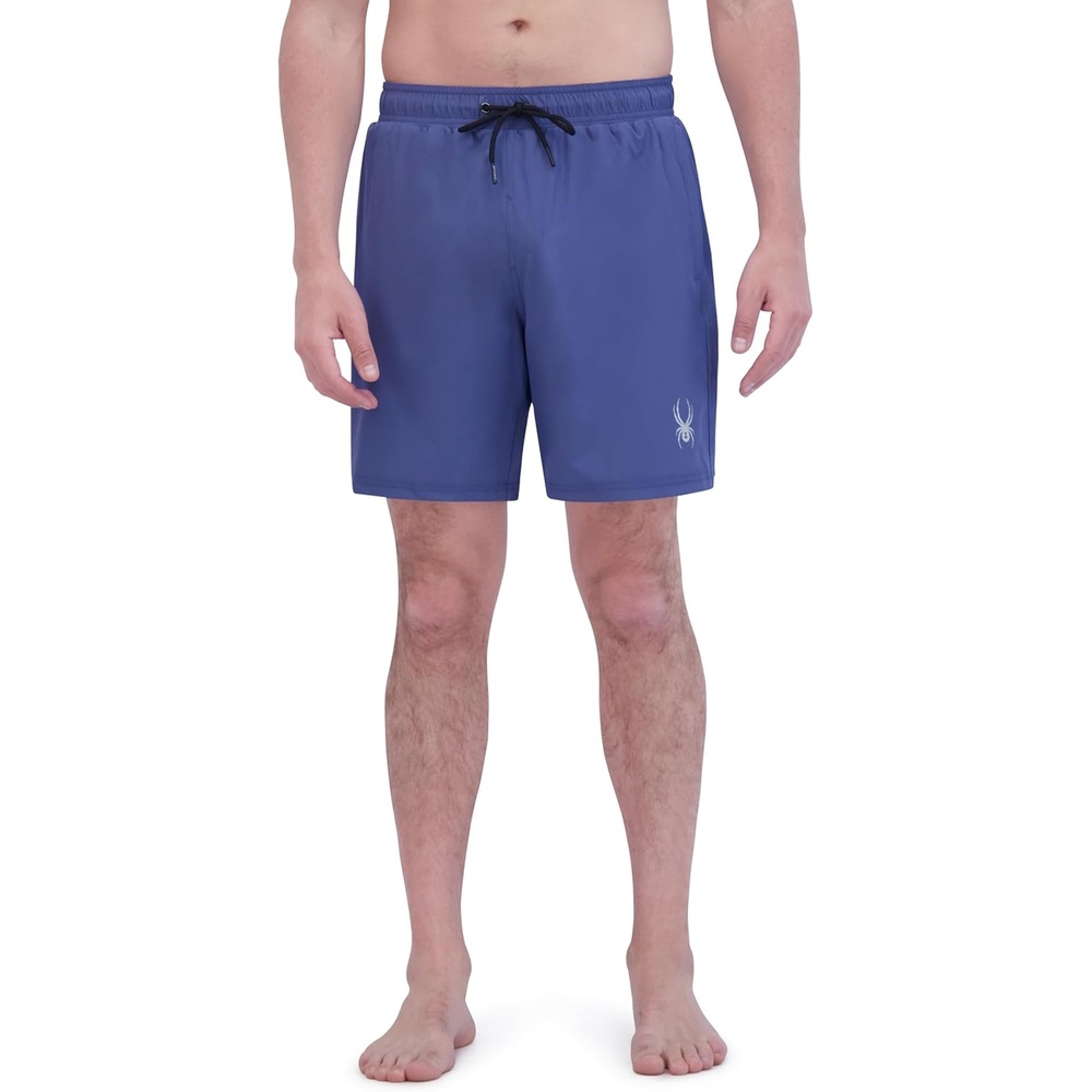 imageSpyder Mens Swim Trunks Stretch QuickDry 7inch Board Shorts Sun Protection amp LinerTeal