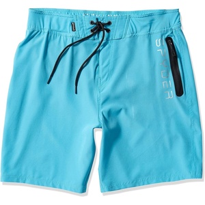 Spyder Men’s Swim Trunks – Stretch, Quick-Dry 9″ Board Shorts Sun Protection, Pockets & Brief Liner(Aqua)