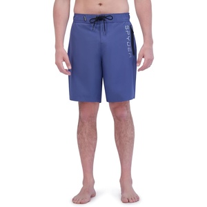 Spyder Men’s Swim Trunks – Stretch, Quick-Dry 9″ Board Shorts Sun Protection, Pockets & Brief Liner(Blue Grey)