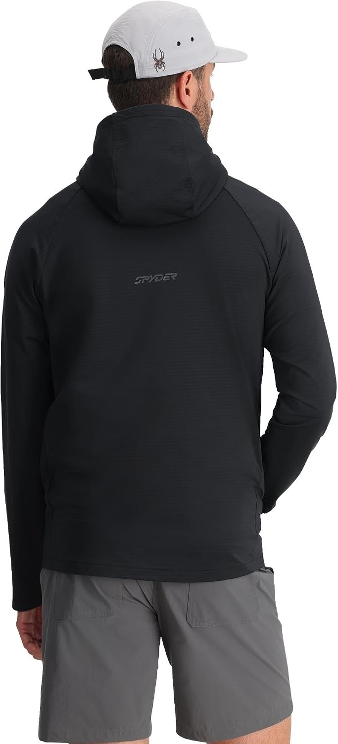 image:imageSpyder Mens Gridweb Fleece HoodieBlack