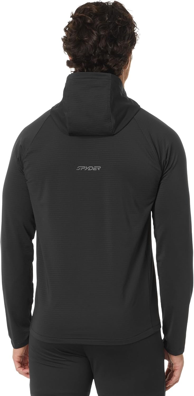 image:imageSpyder Mens Gridweb Fleece HoodieBlack