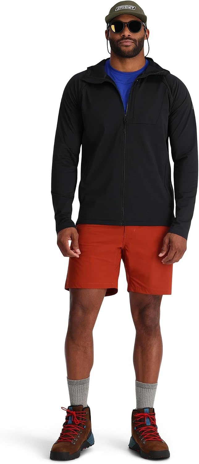 image:imageSpyder Mens Gridweb Fleece HoodieBlack