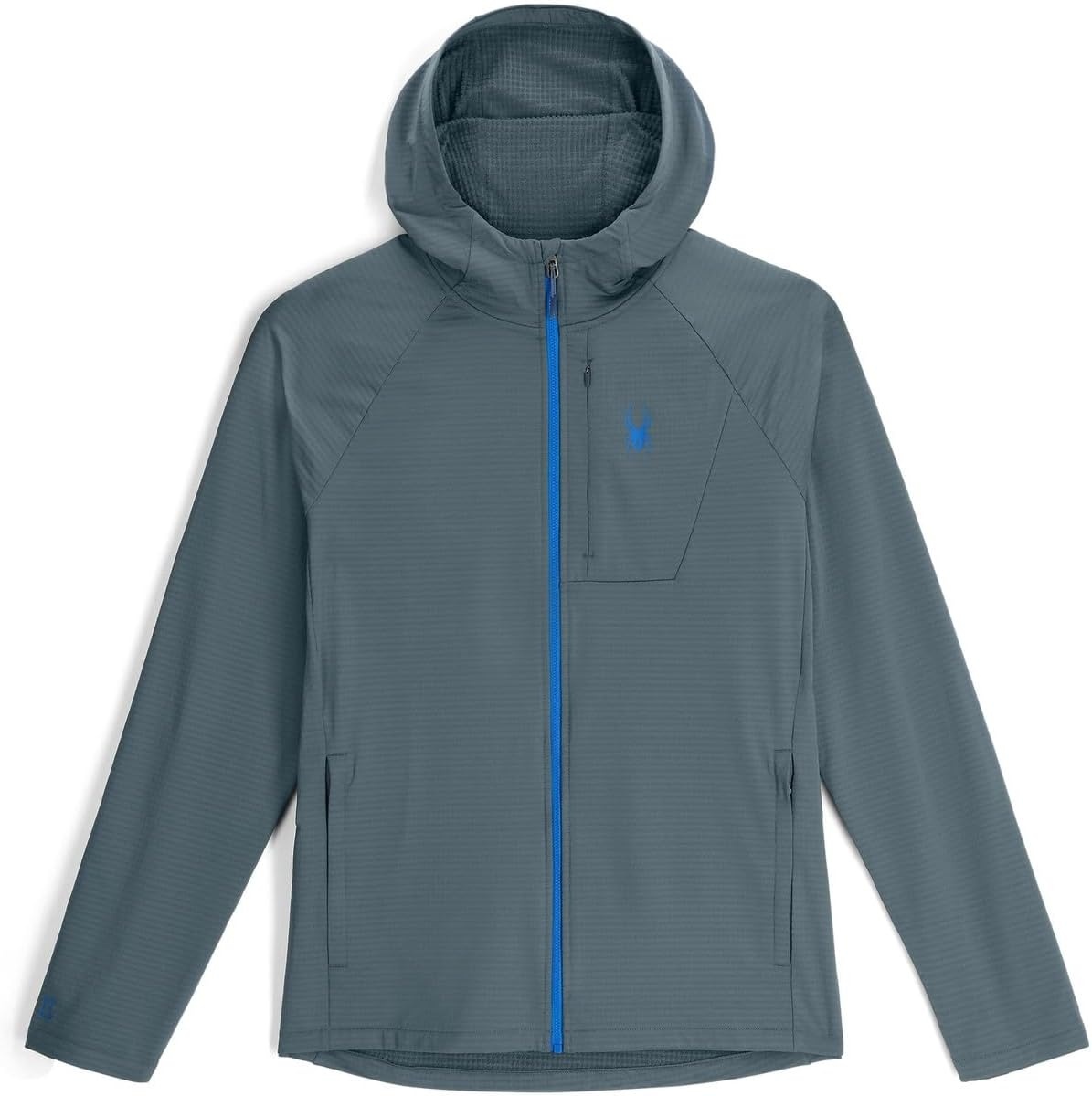 image:imageSpyder Mens Gridweb Fleece HoodieSlate Blue