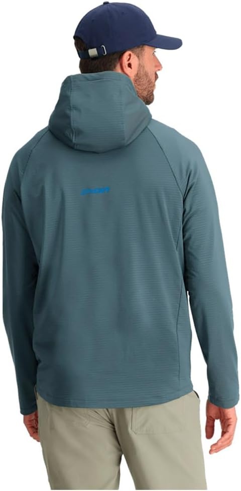 image:imageSpyder Mens Gridweb Fleece HoodieSlate Blue