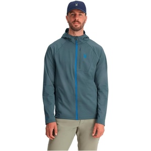 Spyder Men’s Gridweb Fleece Hoodie(Slate Blue)