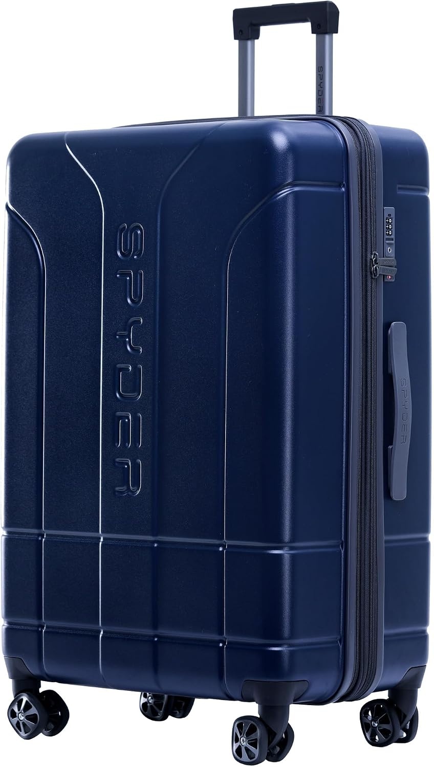 image:imageSpyder Carve 29 Inch Large Checked Luggage Expandable Hardside Upright Suitcase NavyNavy