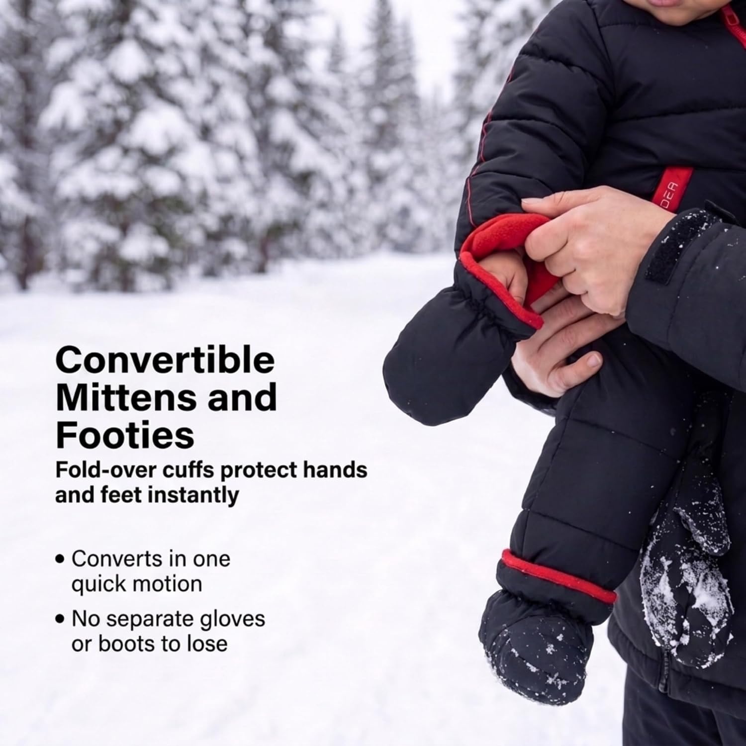 image:imageSpyder Toddler Snow Suit Fleece Lined Baby Snowsuit FoldOver CuffsDark Navy
