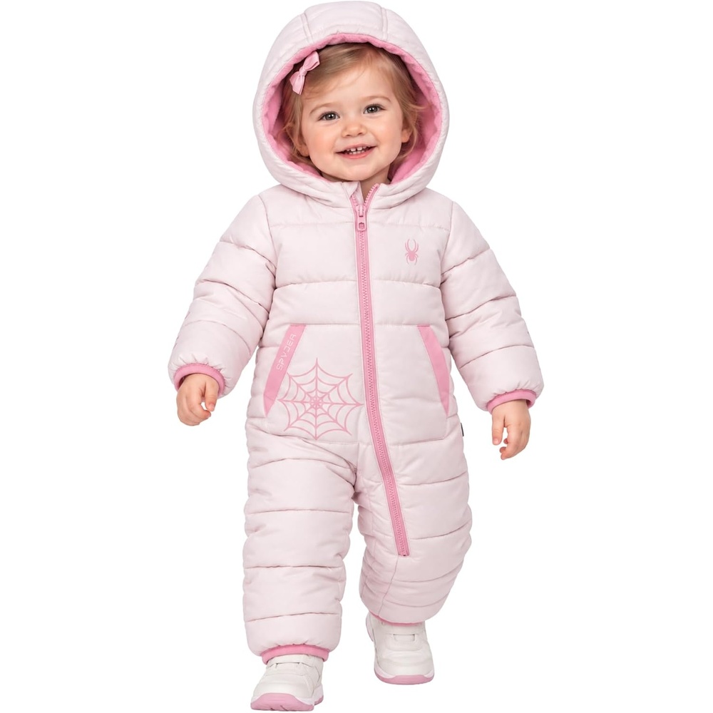 image:imageSpyder Toddler Snow Suit Fleece Lined Baby Snowsuit FoldOver CuffsPink