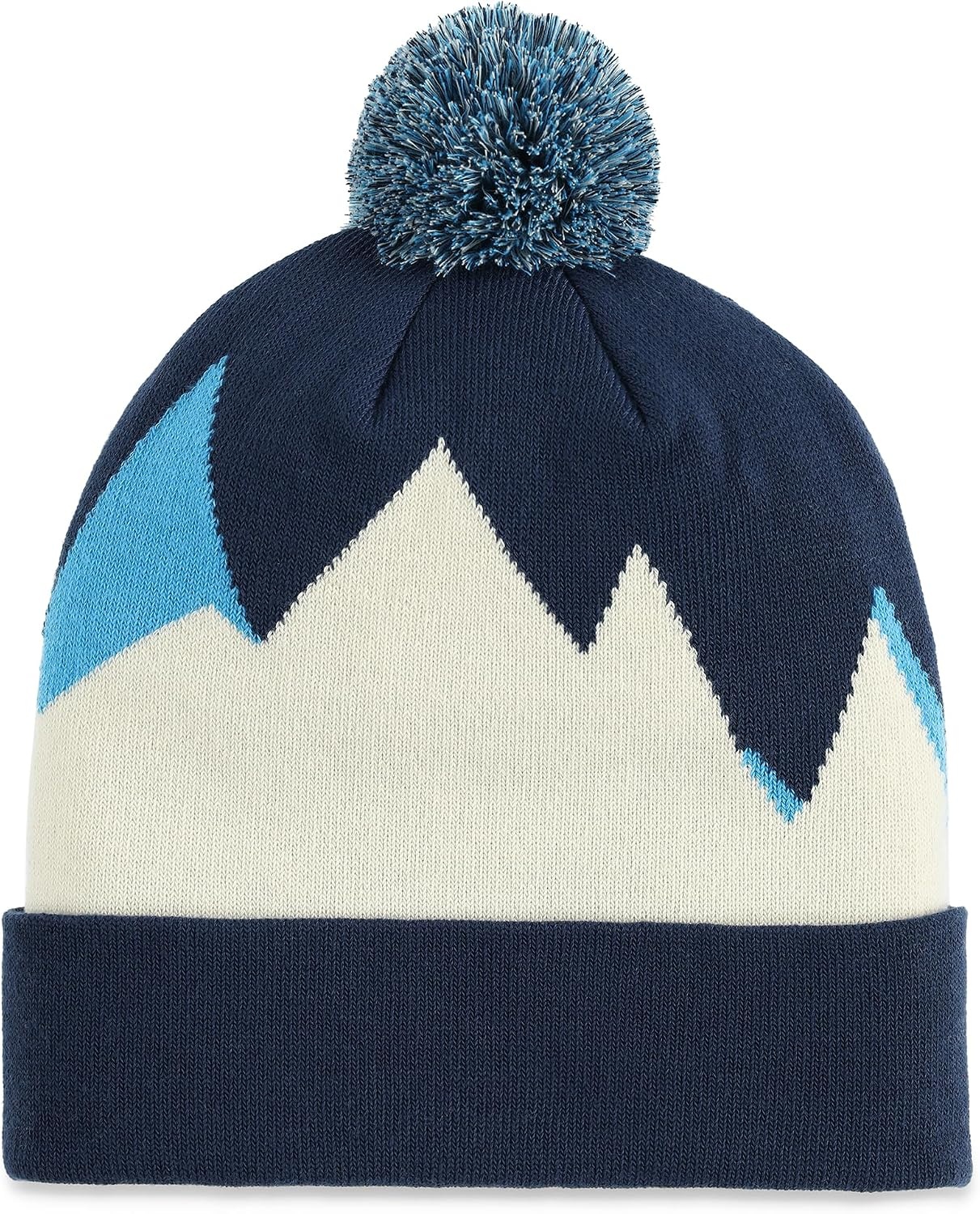 image:imageSpyder Mens Zone Rolled Pom Ski BeanieTrue Navy